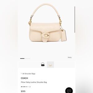 Coach Pillow Tabby Leather Shoulder Bag 🤍✨